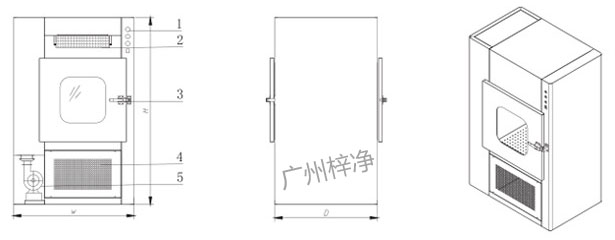 風(fēng)淋傳遞窗設(shè)計(jì)方案圖